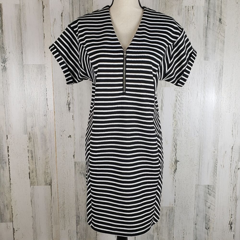 LongTallSally Zip Striped Dress Sz XS